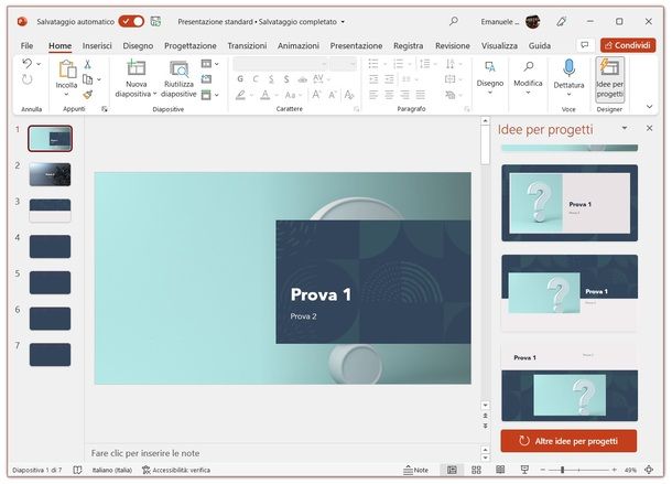 Idee per progetti PowerPoint Windows