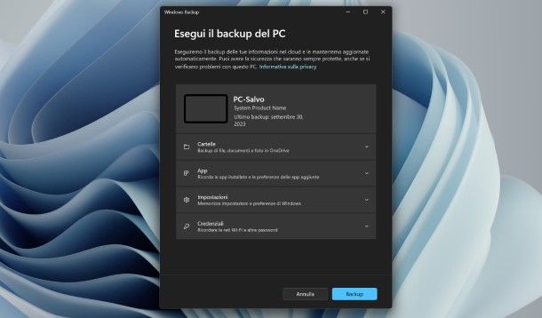 Windows Backup