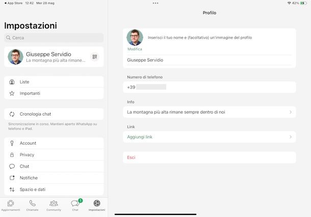 Come usare WhatsApp su iPad