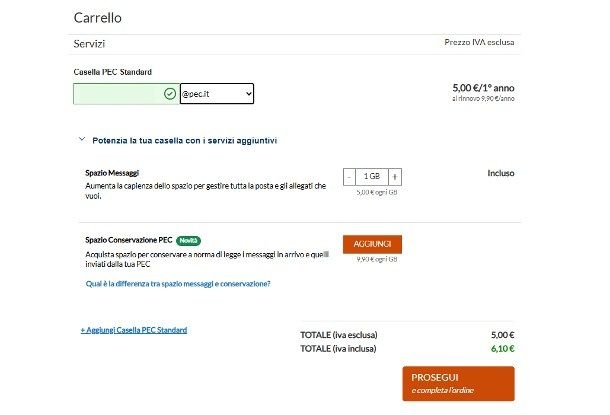 Come attivare mail PEC Aruba