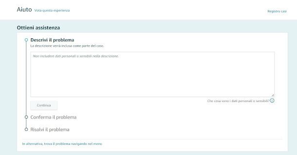 modulo segnalazione amazon seller central