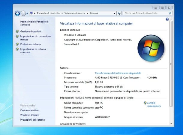 Come vedere versione Windows 7 e Windows 8.1