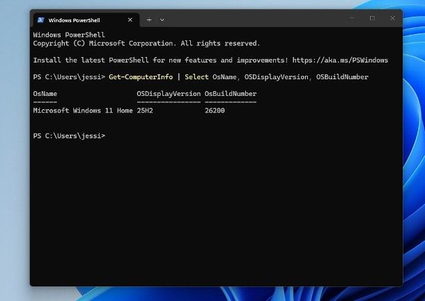 Come vedere versione Windows