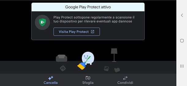 Pulire il telefono Android