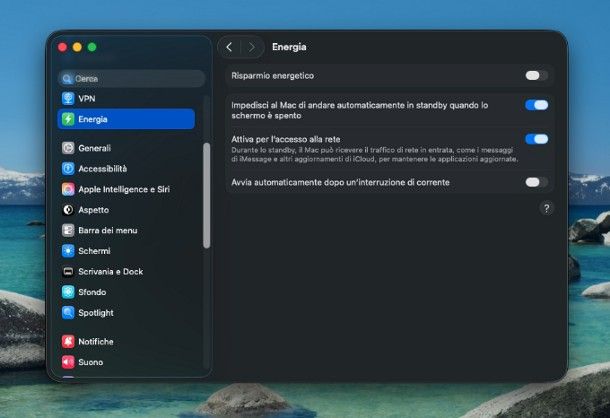 Come non far andare in standby il PC