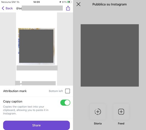 Come ripostare un video su Instagram