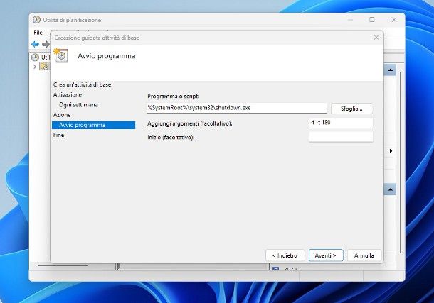 Come spegnere il PC a una certa ora