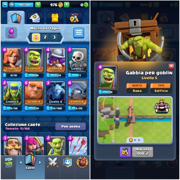 clash carte potenziamento