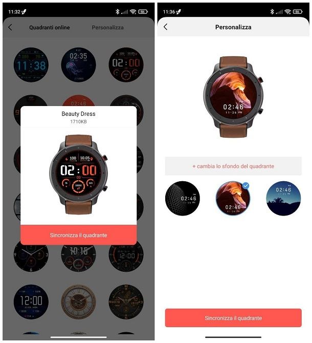 Come cambiare sfondo su smartwatch cinese Amazfit