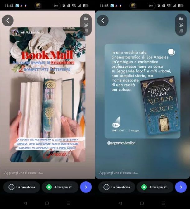 Come ripostare una storia su Instagram a schermo intero