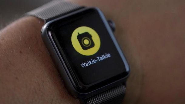 Walkie Talkie Apple Watch