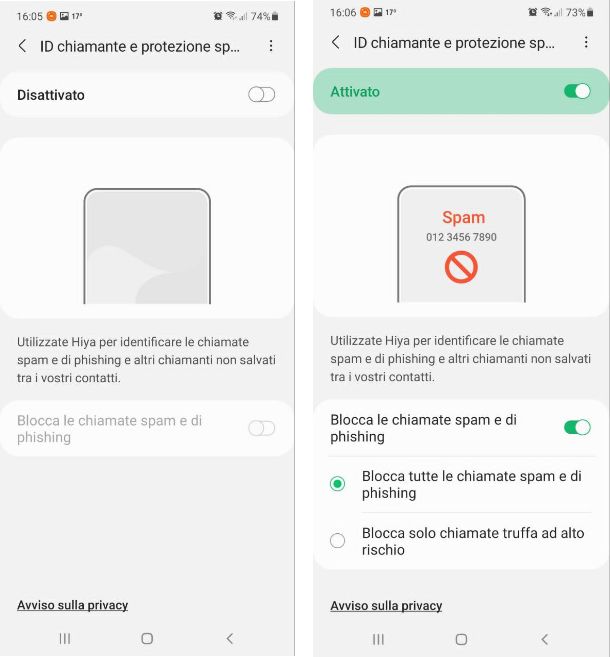 Come bloccare chiamate indesiderate su Samsung