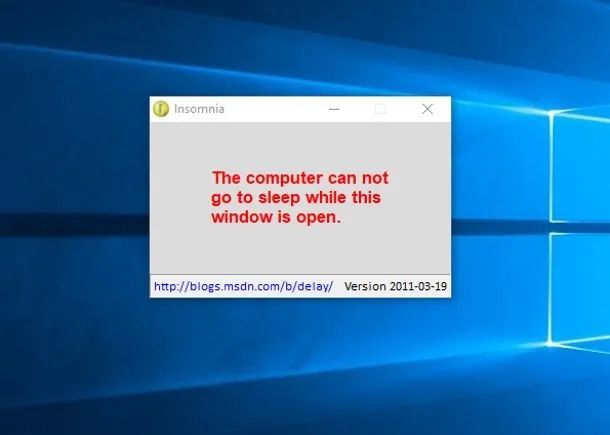 insomnia windows