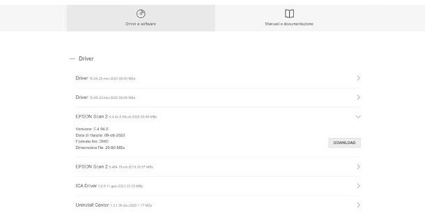download epson scan da sito