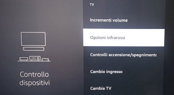 funzione gestione comandi tv amazon fire tv stick