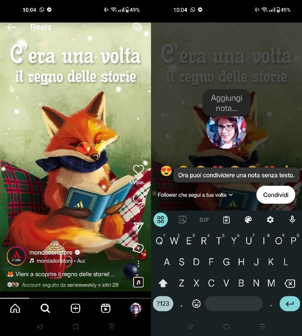 Come ripostare un Reel su Instagram