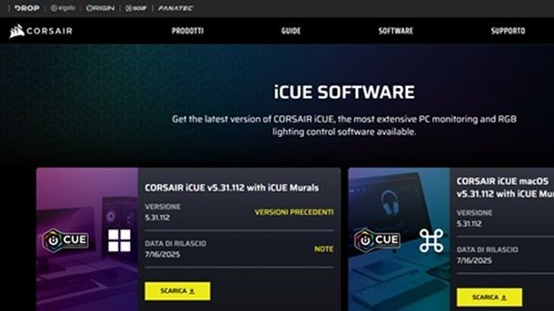 Funzionalità macro ufficiali del mouse