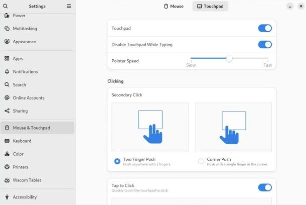 Come attivare o disattivare il touchpad su Linux