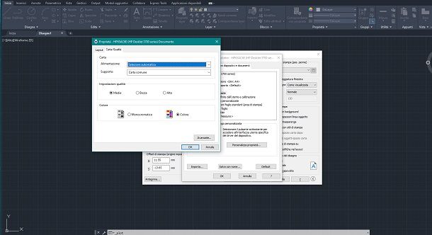 stampare a colori autocad