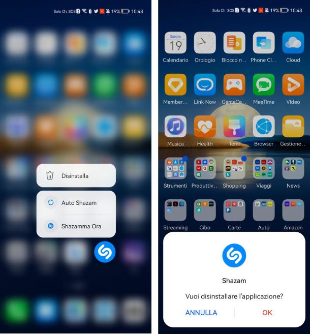 Come disinstallare app su HUAWEI