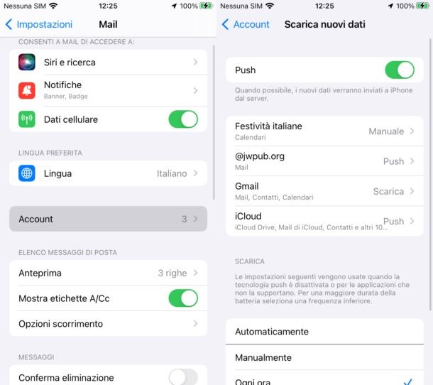 come impostare Mail su iPhone