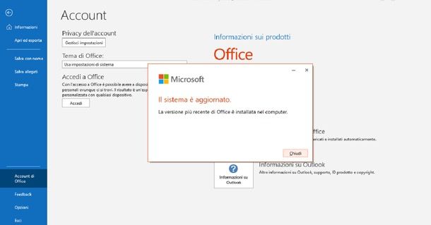 Come aggiornare Outlook