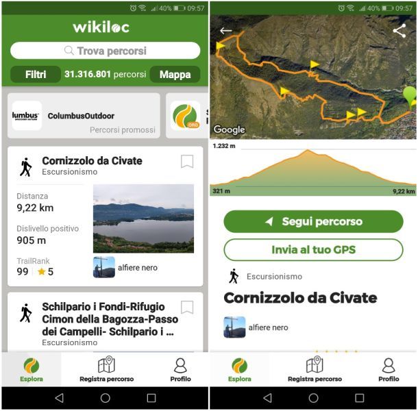 Wikiloc app Android