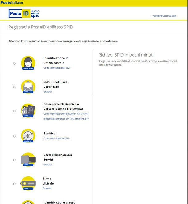 Come attivare SPID poste gratuitamente app 