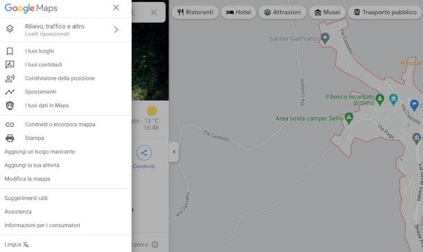 funzione aggiunta luogo mancante Google Maps da PC