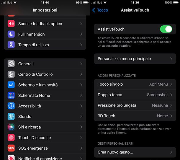 Come fare screenshot su iPhone 8