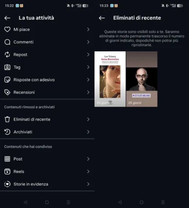 Come si fa a recuperare una storia eliminata su Instagram