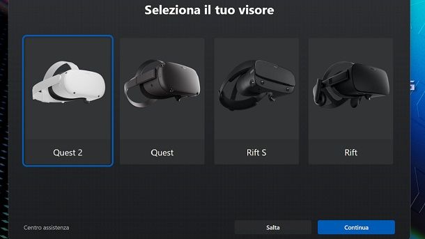 Come collegare Oculus Quest 2 al PC senza cavo