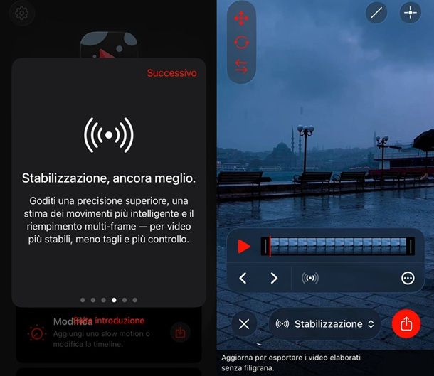 Come stabilizzare i video su iPhone e iPad