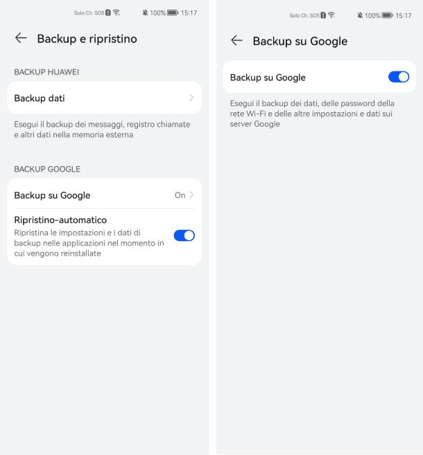 Come fare backup HUAWEI su Google Drive