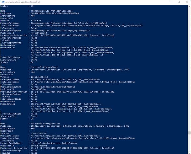 powershell microsoft store