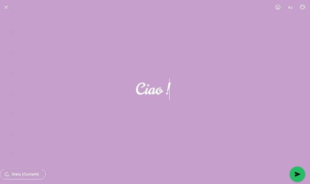 Come scrivere in corsivo su Stato WhatsApp