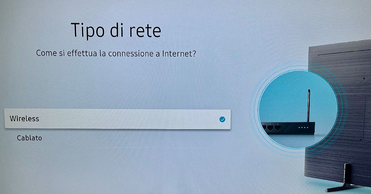 Collegare lo Smart TV a Internet