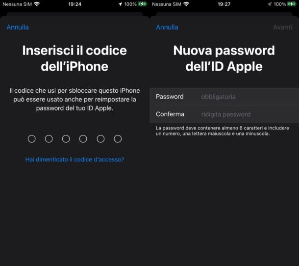 Come riabilitare ID Apple