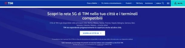 Copertura TIM 5G