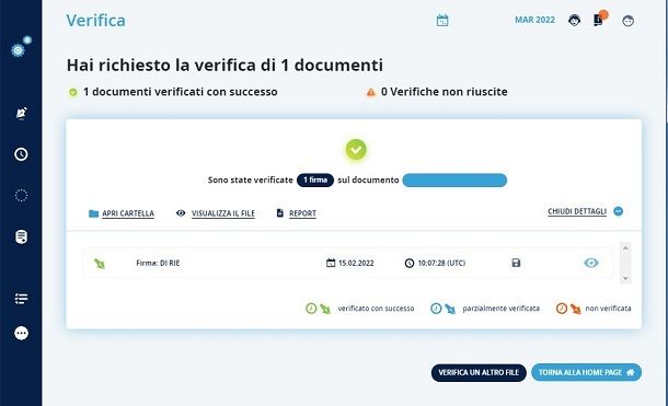 Verificare la firma e la fattura con GoSign