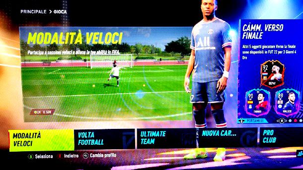 FIFA 22 Modalità Veloci