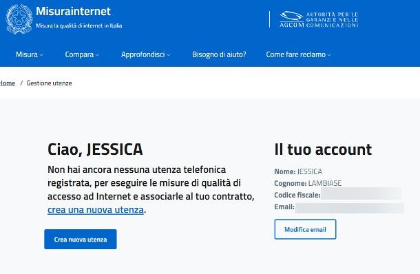 Come vedere velocit&agrave; di Internet con valore legale: Ne.Me.Sys