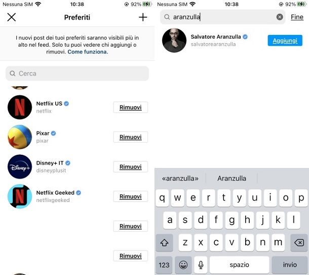 Come modificare i preferiti di Instagram