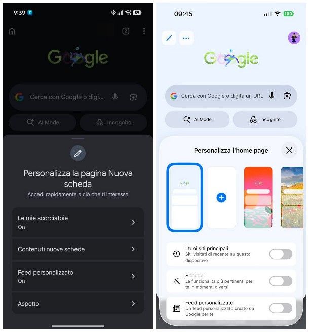 Come rimettere la pagina iniziale di Google Chrome