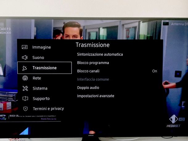 Come sintonizzare i canali mediaset su tv samsung