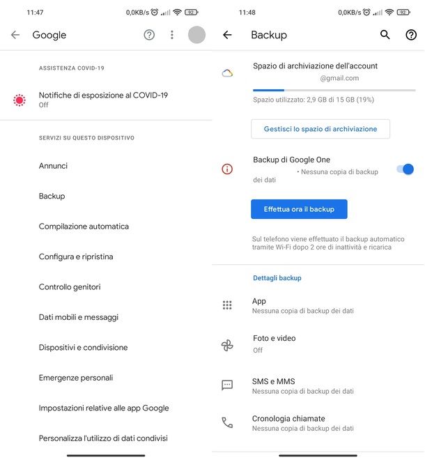 Backup Google Drive Android