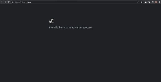 come giocare al dinosauro di google