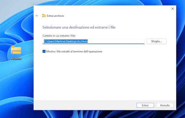 Gestore archivi predefinito Windows 11