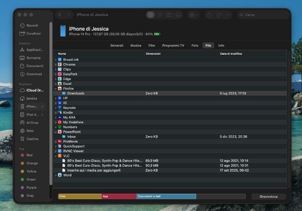 Come collegare iPhone a Mac
