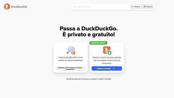 Miglior motore di ricerca per privacy